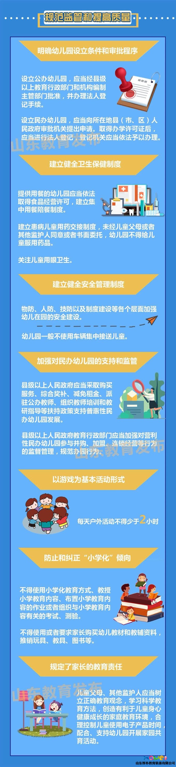 一图读懂！《山东省学前教育条例》2020年1月1日起施行